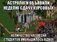 Астрологи объявили неделю сдачу курсовых Количество часов сна студентов уменьшилось вдвое