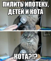 Пилить ипотеку, детей и кота КОТА?!?