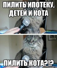 Пилить ипотеку, детей и кота пилить КОТА?!?