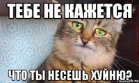 Тебе не кажется Что ты несешь хуйню?