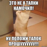 Это не я тапки намочил! НУ ПОЛОЖИ ТАПОК ПРОШУУУУУУУ!!!