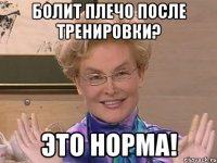 Болит плечо после тренировки? ЭТО НОРМА!