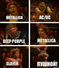 Metallica Ac/dc Deep purple Metallica Slayer Пушной!