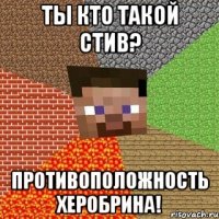 Ты кто такой Стив? Противоположность Херобрина!