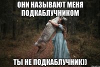 Они называют меня подкаблучником Ты не подкаблучник))