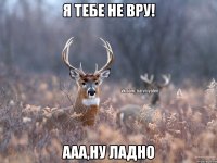 Я тебе не вру! Ааа,ну ладно