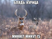 Блядь, курица Миннет минут 15