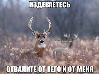 Издеваетесь Отвалите от него и от меня