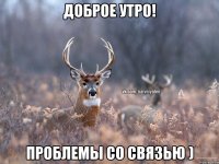 Доброе утро! Проблемы со связью )