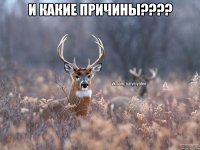 И какие причины???? 