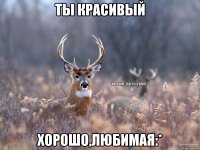 Ты красивый Хорошо,любимая:*