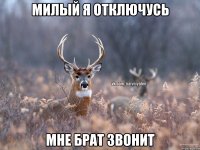 Милый я отключусь Мне брат звонит