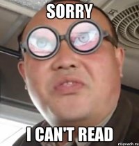 sorry i can't read