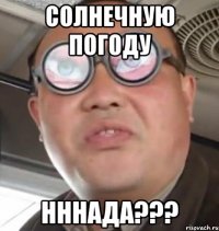 СОЛНЕЧНУЮ ПОГОДУ НННАДА???