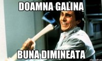 DOAMNA GALINA BUNA DIMINEATA