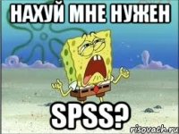 Нахуй мне нужен SPSS?