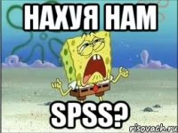 Нахуя нам SPSS?