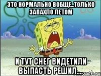 это нормально вобще..только запахло летом и тут снег видетили выпасть решил....