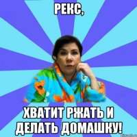 Рекс, хватит ржать и делать домашку!