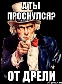 а ты проснулся? от дрели