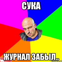 Сука журнал забыл..