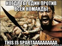 когда ты один против всей команды THIS IS SPARTAAAAAAAAAA