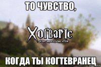 То чувство, Когда ты Когтевранец