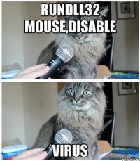 rundll32 mouse,disable Virus