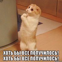  хоть бы все получилось! хоть бы все получилось!