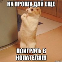 ну прошу,дай еще поиграть в копателя!!!