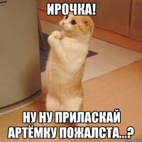 Ирочка! Ну ну приласкай Артёмку пожалста...?