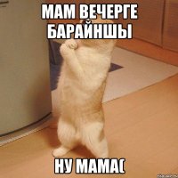 Мам вечерге барайншы Ну мама(