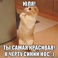 Юля! Ты самая красивая! к черту синий нос :)