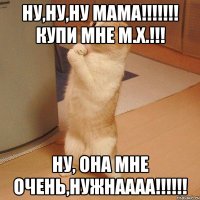 Ну,НУ,НУ МАМА!!!!!!! КУПИ МНЕ М.Х.!!! НУ, ОНА МНЕ ОЧЕНЬ,НУЖНАААА!!!!!!