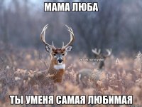 мама люба ты уменя самая любимая