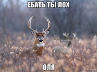 ебать ты лох Оля