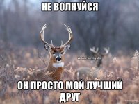 НЕ ВОЛНУЙСЯ ОН ПРОСТО МОЙ ЛУЧШИЙ ДРУГ