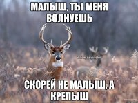 Малыш, ты меня волнуешь Скорей не малыш, а крепыш