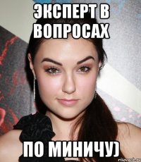 Эксперт в вопросах по Миничу)