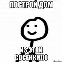 Построй дом Из этой сосенки))0