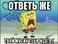 ОТВЕТЬ ЖЕ ТВОЙ МУСИК ТЕБЯ ждёт :(