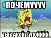 Почемуууу ты такой тупойййй