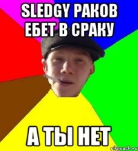 Sledgy раков ебет в сраку А ты нет