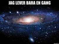 jag lever bara en gang 