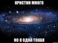 Кристин много но я одна ТОКАЯ