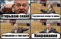 Открываю скайп Год прислал какую то хуйню Открываю а там хуета Накрамания