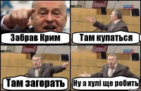 Забрав Крим Там купаться Там загорать Ну а хулі ще робить