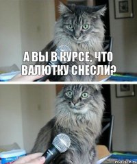 А вы в курсе, что валютку снесли?