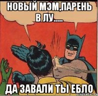 Новый мэм,парень в лу..... да завали ты ебло