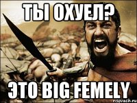 Ты охуел? Это BIG FEMELY